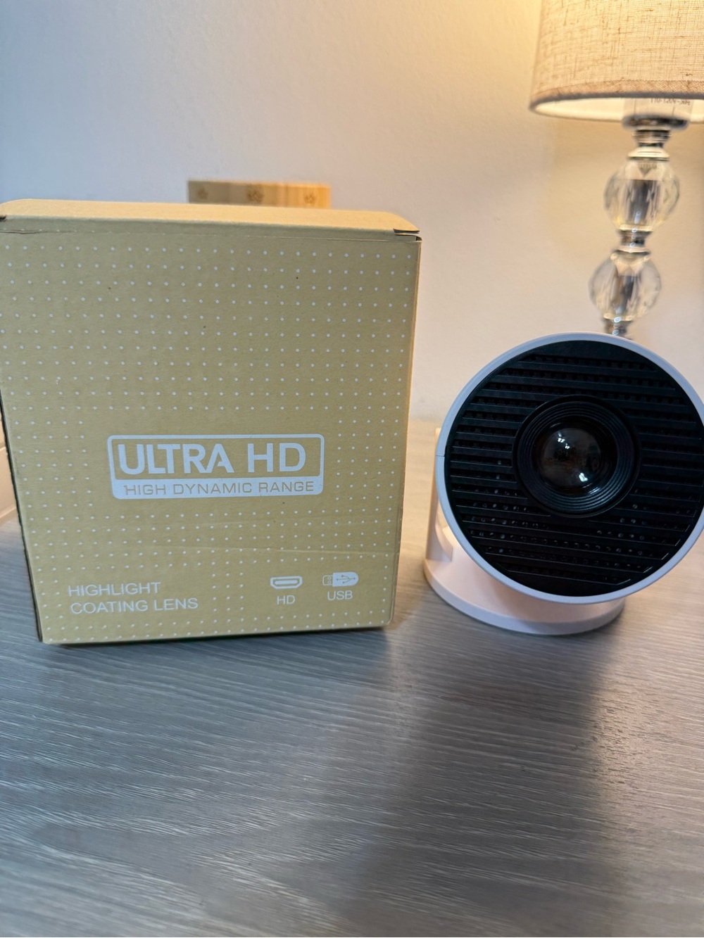 Ultra HD Projector Lens Accessory - White & Black
